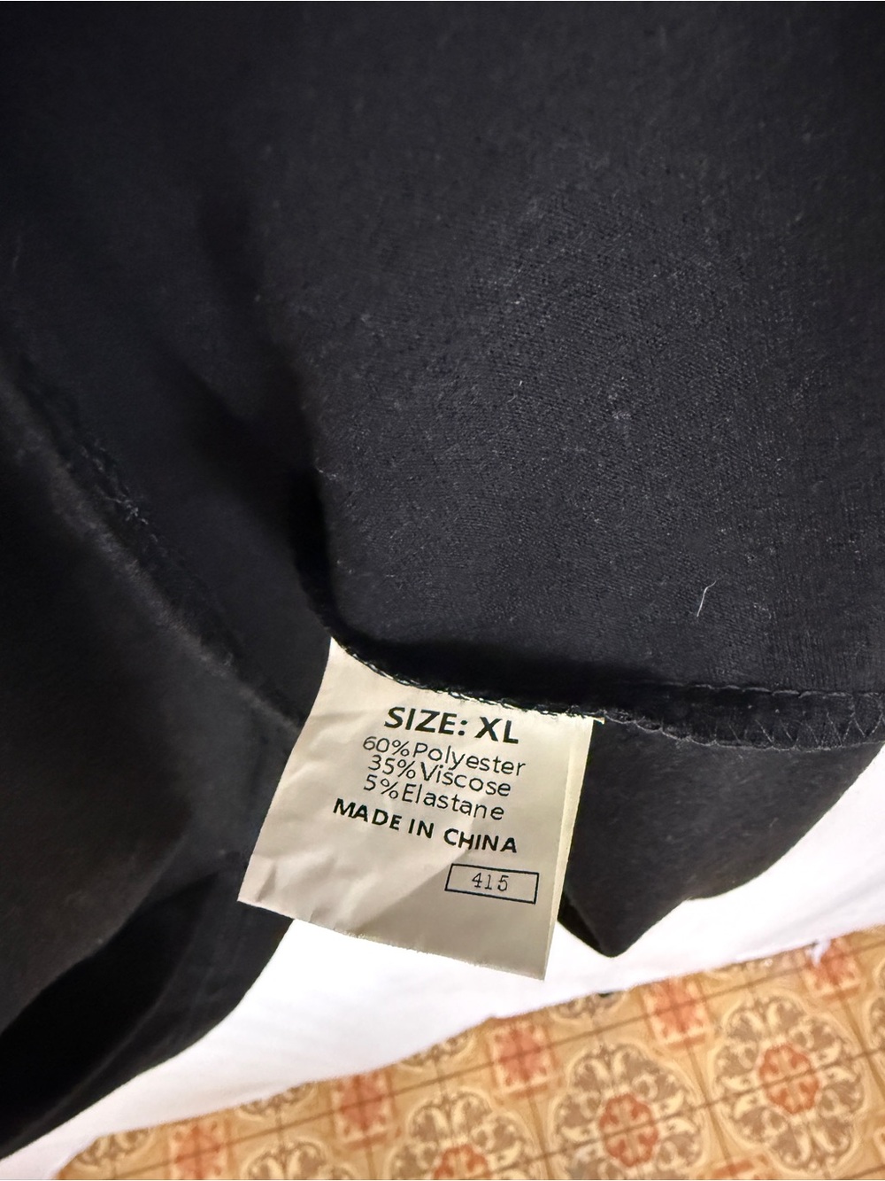 One Eleven North Black Flutter Sleeve Top Size XL - Picture 3 of 5